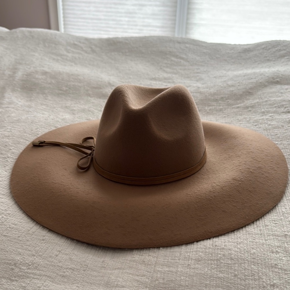 Club Monaco Tan Wide-Brim Hat